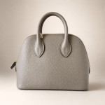 Fully hand-stitched bolide bowling bag, original goatskin mini handbag, shell women\'s bag in multiple colors